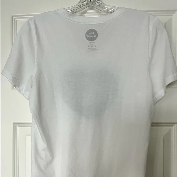 Lot of 2 MSU V-Neck LIFE IS GOOD Tees, Medium - Picture 4 of 12